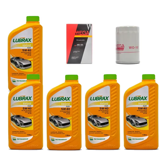 Kit Troca De Oleo 5w40 Jetta 2.0 120cv Aspirado
