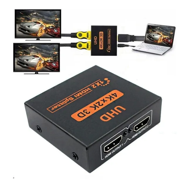 Splitter Hdmi 4k 1x2 Duplicador Hdmi Switch Ultra Hd Hdtv 