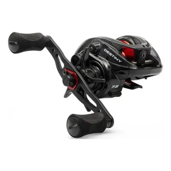 Carretilha Zeeo Destiny 7.2:1 Drag 8.5kg 7 Rolamentos 176g Cor Preto Lado Da Manivela Direito
