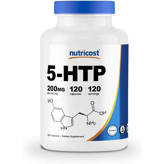 5htp 200mg 120 Cápsulas Por Nutricost +