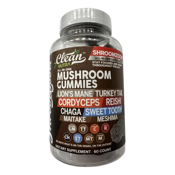 Suplemento Clean Melena De Leon 60 Gomitas Sabor Bayas