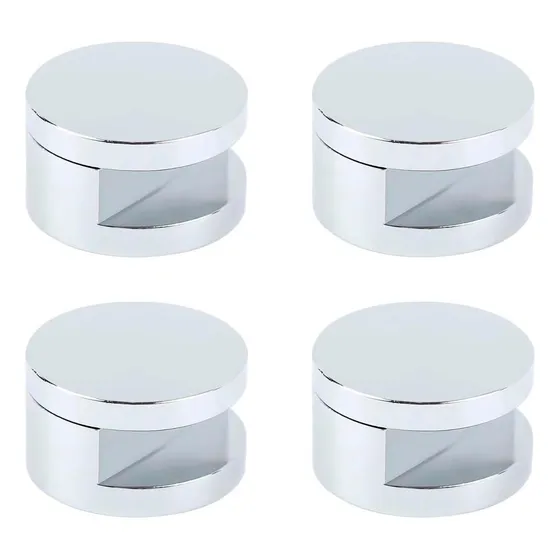 Soporte Para Espejo De 4 A 6mm Sin Perforación Cromo Inomax
