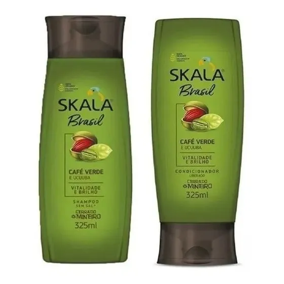 Shampoo Y Acondicionador Skala Cafe Verde