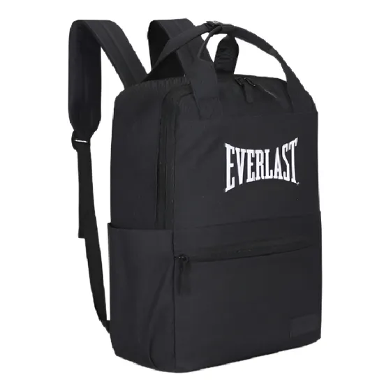 Mochila Negra Everlast 15 Pulgadas Cordura Asas Superiores Color Negro Diseño de la tela Lisa