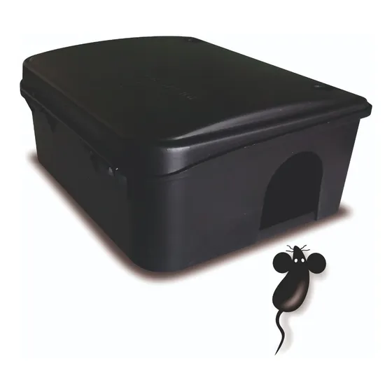 Estación De Cebos Para Ratas, Ratones. Caja Cebadera Neptuno