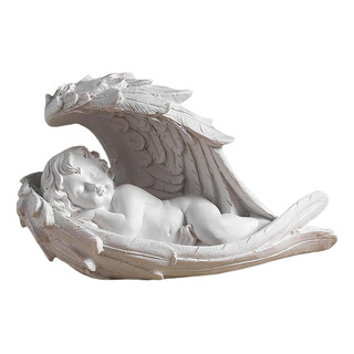 Querubín Bebé Ángel Rezando Estatua De Los 21x10x13cm Querubín Bebé Ángel Rezando Estatua De Los 21x10x13cm