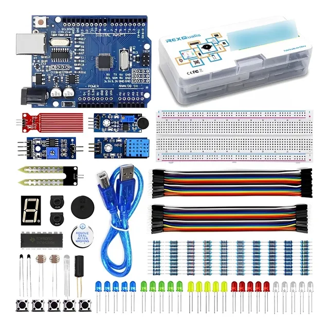 Kit Compatible Básico Electronicos Ch340 Uno R3 Para Arduino