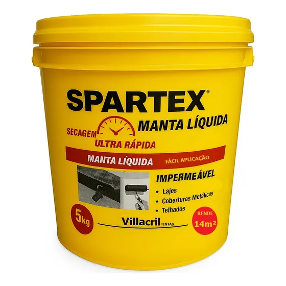 Impermeabilização Spartex Manta Líquida Cor Branco