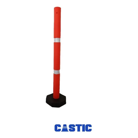 Delineador Vial 106 Cm Reigido Con Cintas Reflectivas