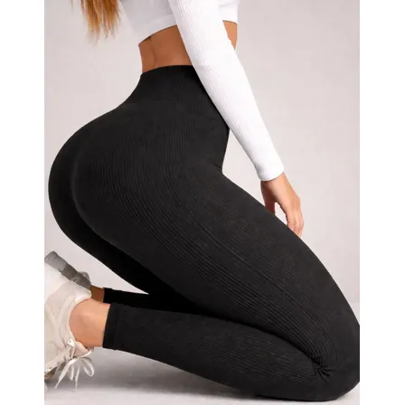 Calça Legging Premium Canelada Peluciada Térmica Sem Costura Preto Único
