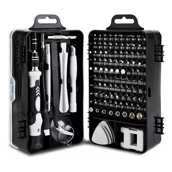 Juego Kit De Desarme Destornilladores Set 122 En 1 G Tools