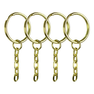 Argolas Para Chaveiro C/ Corrente - 23mm Dourado 100 Pçs Argolas Para Chaveiro C/ Corrente - 23mm Dourado 100 Pçs