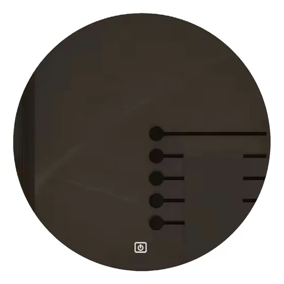 Espejo Redondo Luz Led Con Sensor 3 Tonos