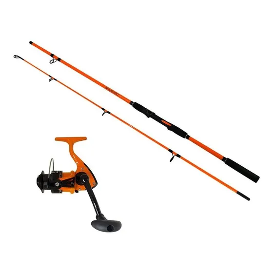 Caña De Pesca 2 Tramos Acción Media 1,8 M + Reel Uruguay4000