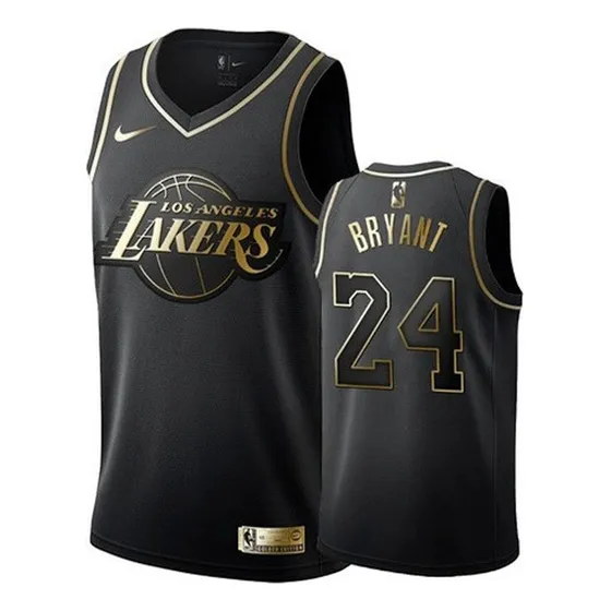 Jersey Nba Lakers Kobe Bryant Black Gold 24 M