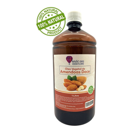 Óleo De Amêndoas Doce 100% Puro - 1 Litro Óleo De Amêndoas Doce 100% Puro - 1 Litro