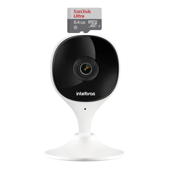 Câmera De Segurança Wi-fi Intelbras Mibo Imx C + 64gb Kit.