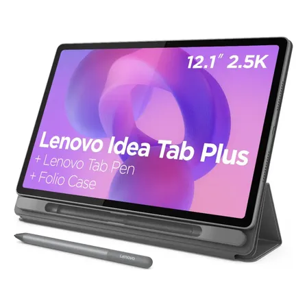 Tablet Lenovo Idea Tab Plus, 8GB RAM, 128GB, 12.1” 2.5K 90Hz, Android 15, Wi-Fi, com Caneta e Capa, ZAG70926BR