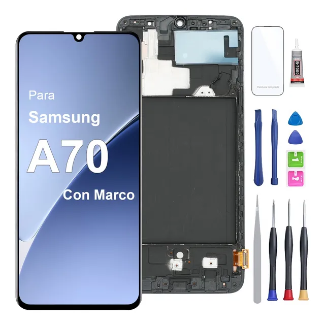 Para Samsung A70 A705 Pantalla Táctil Lcd Con Marco+toolkit