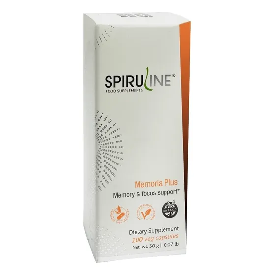 Spirulina Memoria X 100 Caps. Hydrogrow Con Ginkgo Biloba