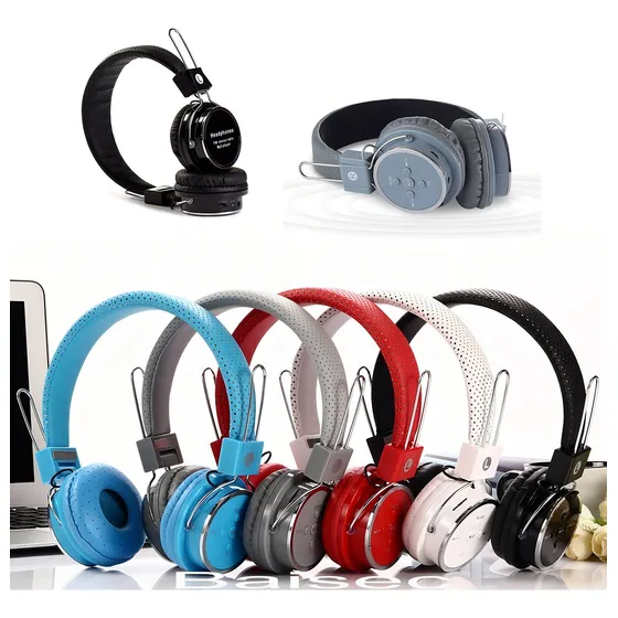 Fone Ouvido Bluetooth Recarregável S/ Fio Aux P2 Sd Fm B05