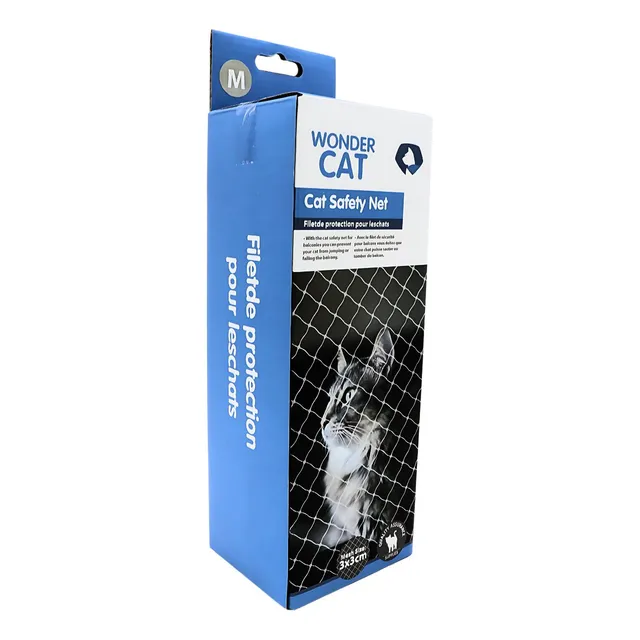 Malla De Seguridad Para Gatos Ventana Nylon Wonder Cat 4x3 M