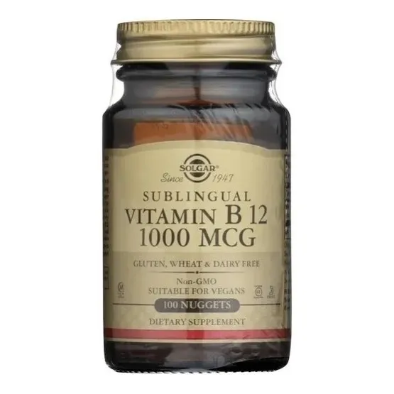 Vitamin B12 Cianocobalamina Sublingual 1000mcg 100 Pastillas