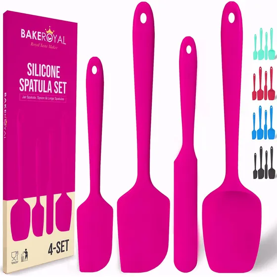 Juego De Espátulas De Silicona  4 Espátulas De Goma De Sili