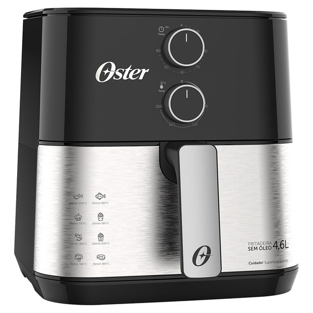 Fritadeira Elétrica Oster Ofrt520 Inox Compact De 4,6l E 1500w De Potência - 220v Fritadeira Elétrica Oster Ofrt520 Inox Compact De 4,6l E 1500w De Potência - 220v