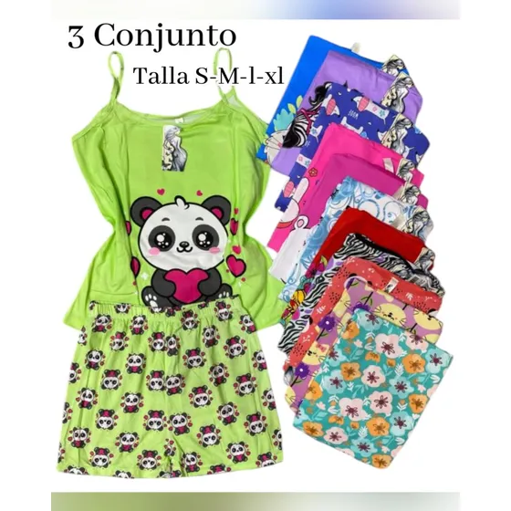 Trío De Pijamas Para Damas ( 3 Conjunto)