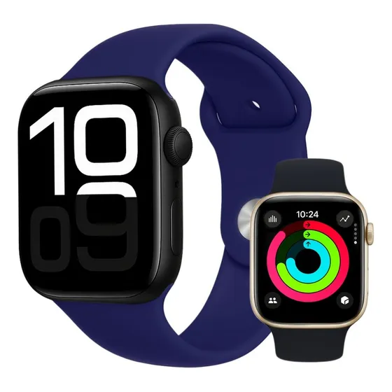 Smartwach Reloj Inteligente T-watchx Negro 2 Correas Color Azul Y Negro
