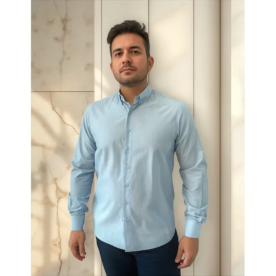 Camisa Social Masculina Botão Sortida Várias Cores Premium