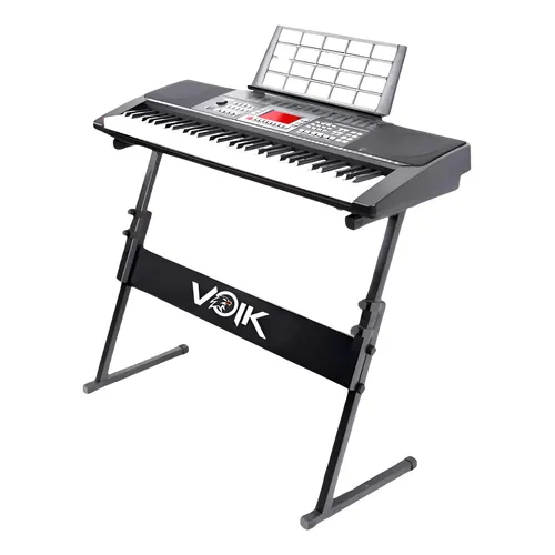 Suporte Teclado Musical Em Z Voik Stz-1b Regulável Cor Preto
