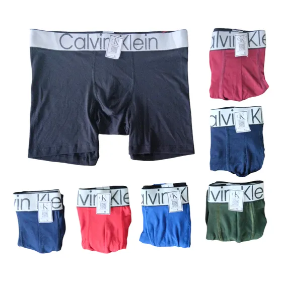 Media Docena Bóxer Algodón Calvin Klein De Caballero 6 Unid)