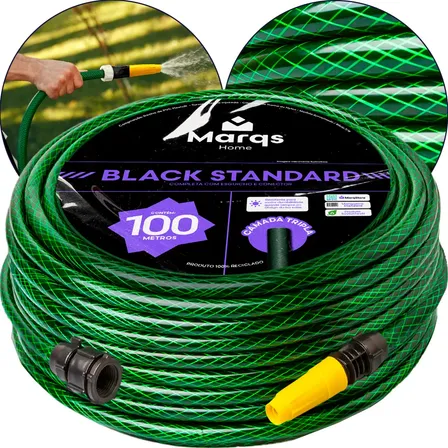 Mangueira Jardim 100m Metros Marqs Home Jardim Pvc Carro Lava Jato 7/16 100m Verde