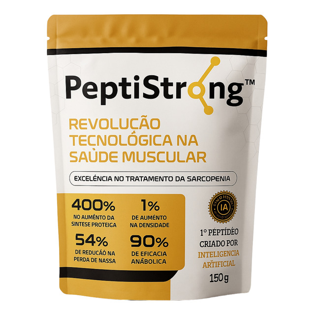 Peptistrong 2,4g Com Peptan - 30 Doses Proteína Muscular Sem Sabor