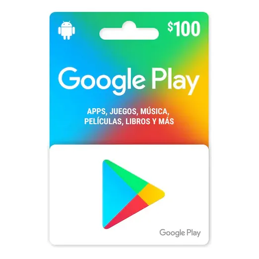 Tarjeta Google Play 100$