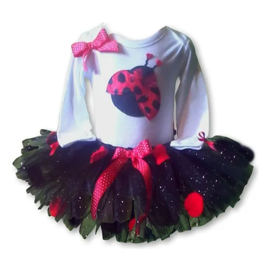 Conjunto Tutu Coquito Mariquita Ds Babystore Para Niñas