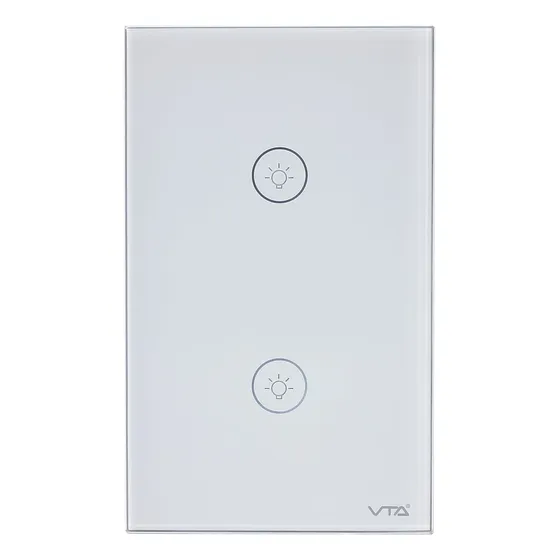 Interruptor Touch Doble Vta+ Smart Home Color Blanco