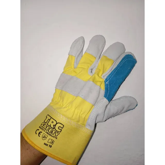 Guantes De Carnaza Petrolero (reforzado Tipo Pistola) X3pare