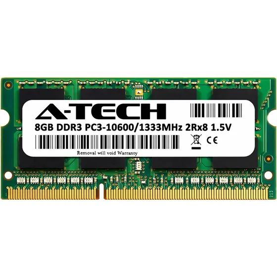 Memoria A-tech 8gb Ddr3 Sodimm Pc3-10600 Para Laptop