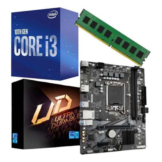 Combo Actualizacion Pc Intel I3 10100 + 8gb + Mother H510 