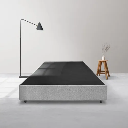 Cama King Base Box 193x203cm Pé De Ferro Cold Veludo Azul