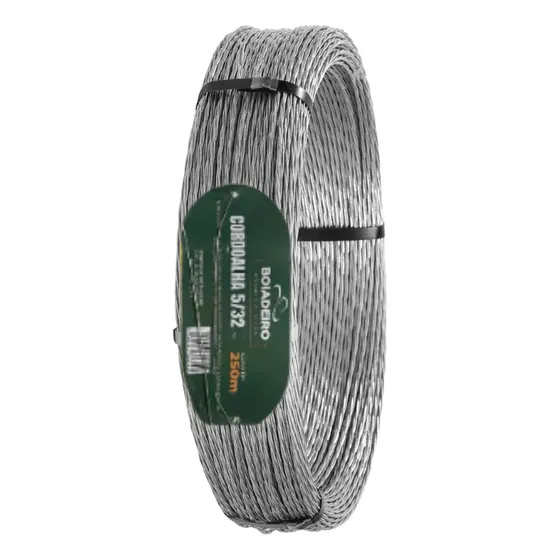 Cordoalha 3 Fio 5/32 250mts Curral Aço