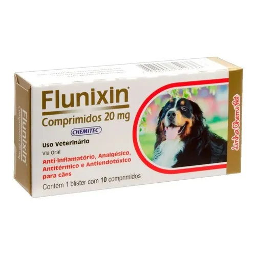Flunixin 20mg C/10 Comp AnaLGésico, Antiflamatorio Caes