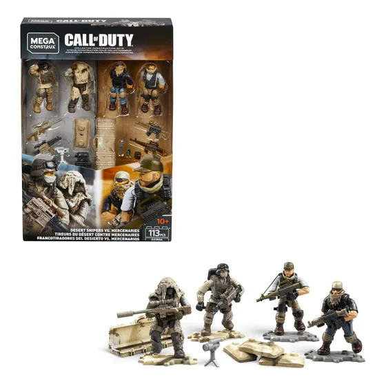 Soldado Mega Construx Call Of Duty Desert Snipers Vs.mercena