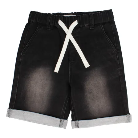 Short Niño Bubblegummers Recino Negro Denim Teens