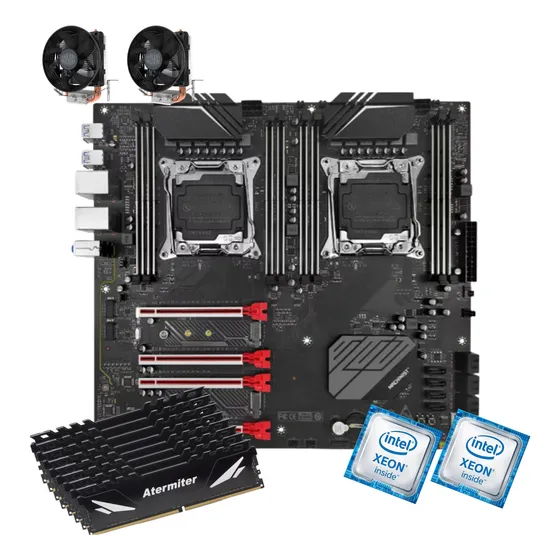Kit Intel Dual Xeon X99 D8 Max 2x E5 2697 V4 128gb Ddr4 Ecc