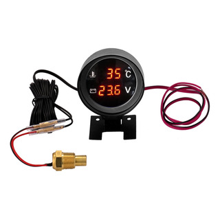 Medidor De Carro Moto 1 Voltímetro De Tensão Temperatura Vol Medidor De Carro Moto 1 Voltímetro De Tensão Temperatura Vol