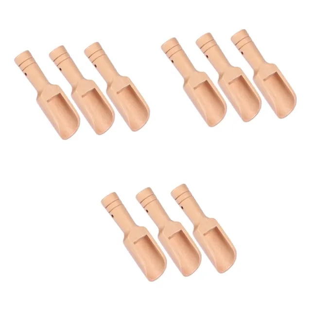 Ciieeo 9 Cuchara Madera Mini Sal Cocina Vajilla Taza Azucar